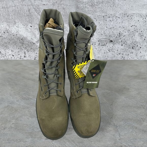 Belleville Combat Boots 650 Steel‎ Toe Military Flight Green Gore-Tex Size 15R